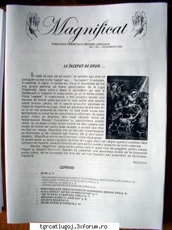 A APARUT REVISTA "MAGNIFICAT" - Da ... in sfarsit ... acest vis a fost atins si - STIRI, VESTI, ANUNTURI